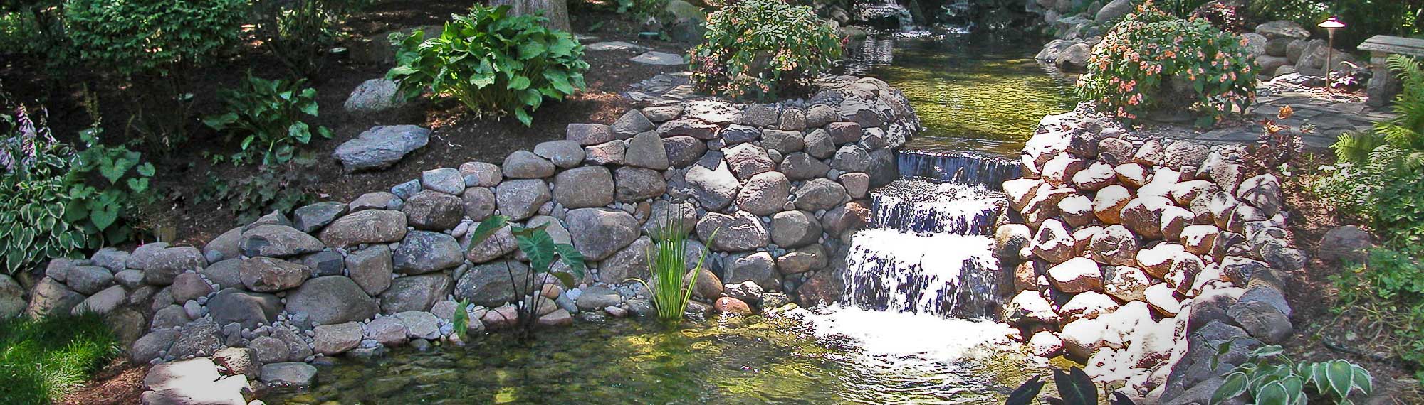 ponds and water features